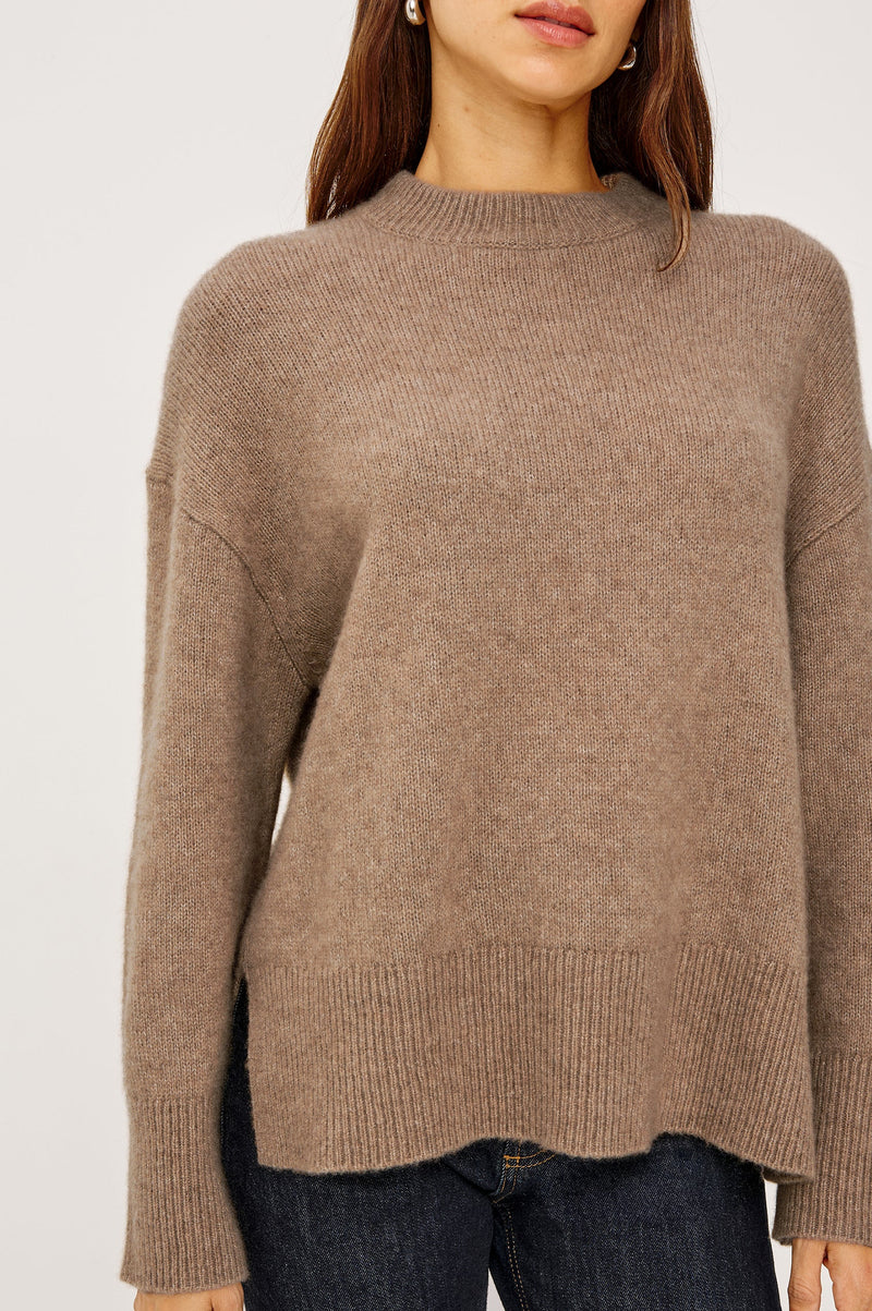 Rails Miranda Sweater - Oatmeal-Hand In Pocket