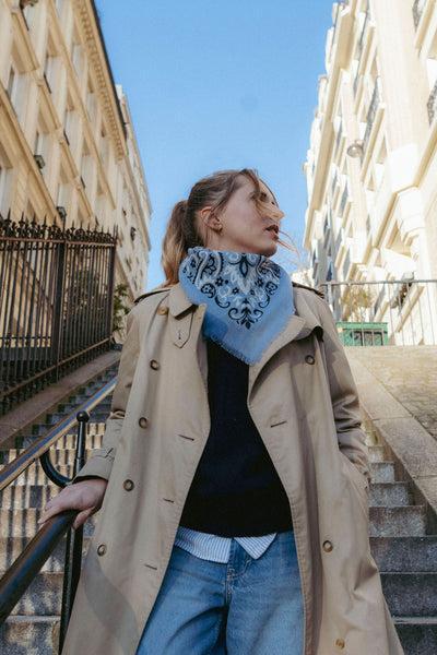 Wisteria Scarf Bandana - Riviera-Hand In Pocket