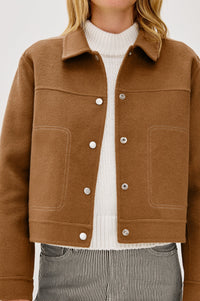 Rails Mountain Jacket- Camel-Hand In Pocket