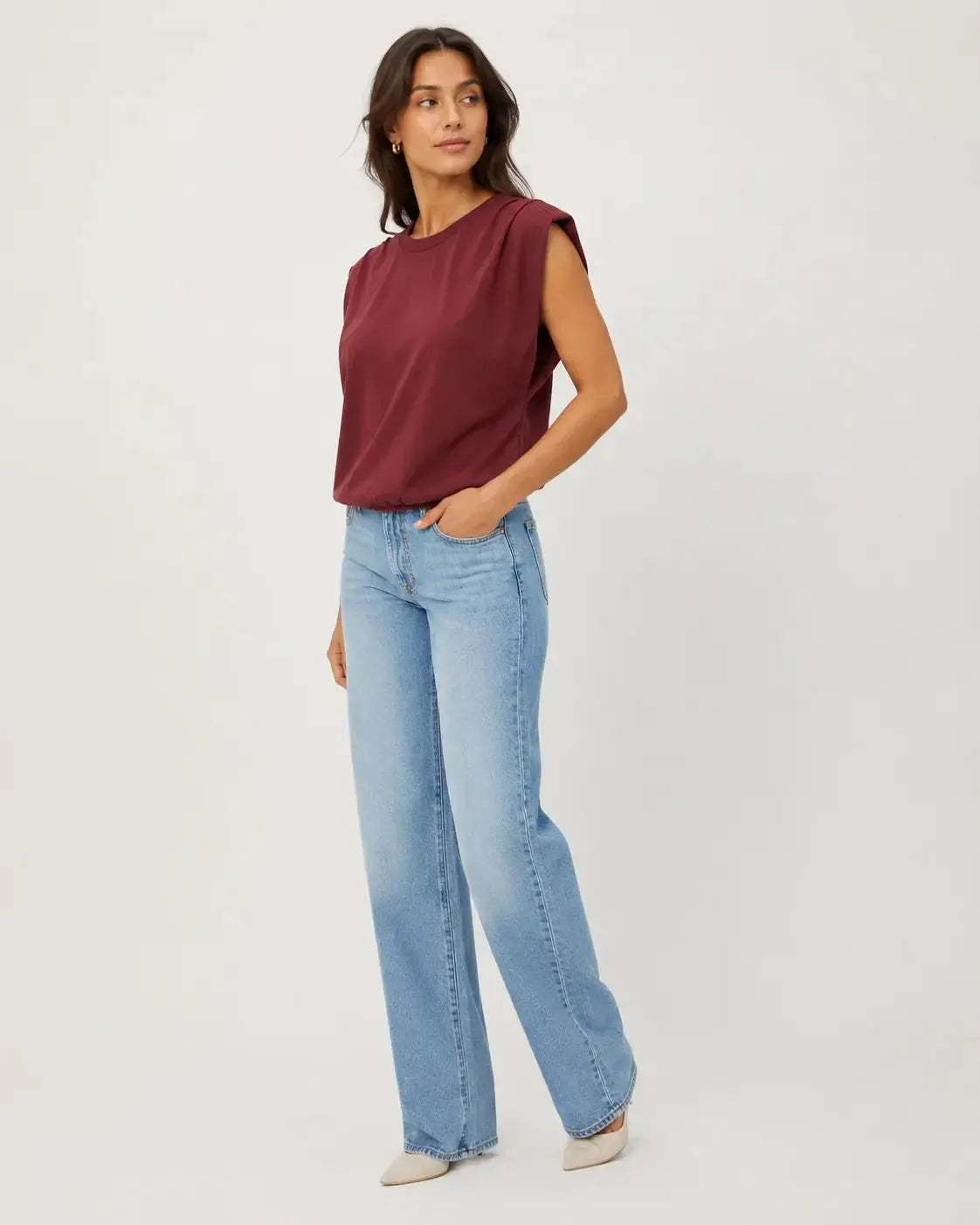 Michael Stars Luca Bubble Tee - Port Royale