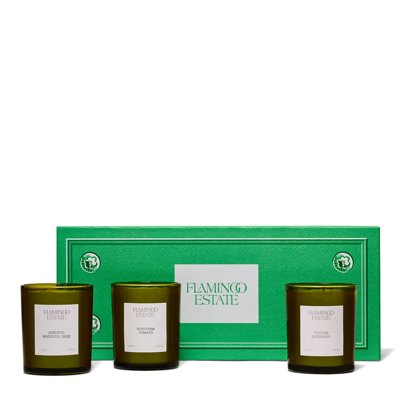 Flamingo Estate Three Sisters Set - Sage, Tomato, Rosemary-Hand In Pocket