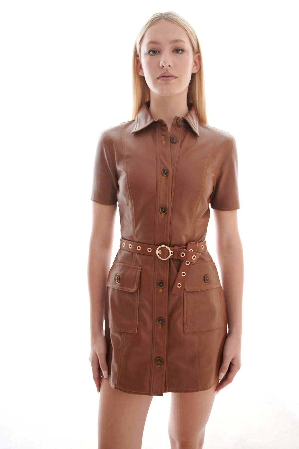 Laurel & Gold Rossmore Belt - Caramel-Hand In Pocket