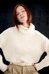 Laurel & Gold Palisades Belt - Eggshell-Hand In Pocket
