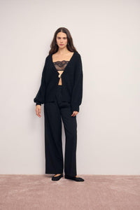 MINKPINK Jette Jewel Cardigan - Black-Hand In Pocket