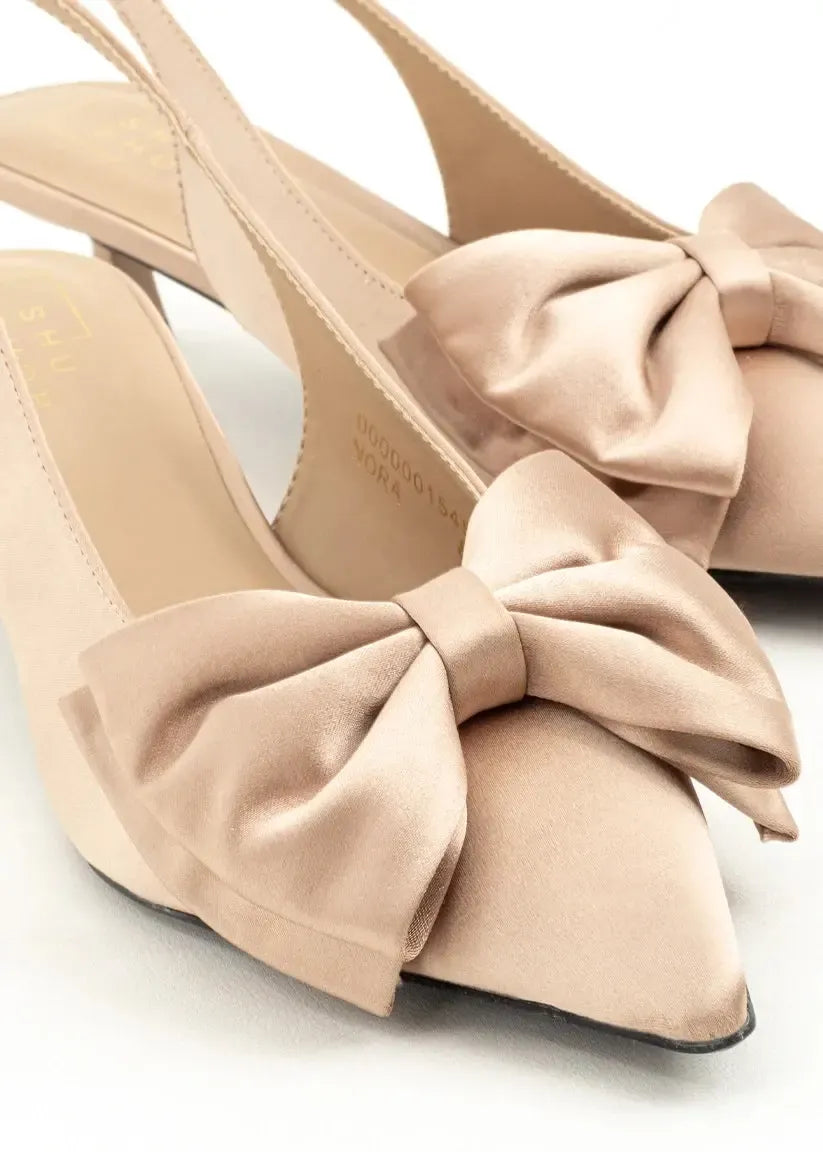 Shu Shop Nora Slingbacks- Champagne-Hand In Pocket