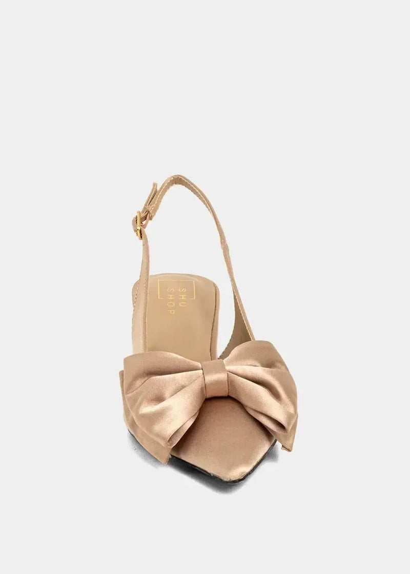Shu Shop Nora Slingbacks- Champagne-Hand In Pocket