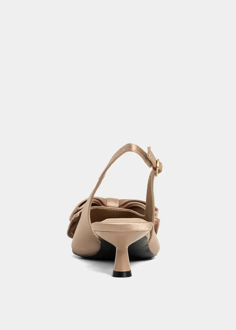 Shu Shop Nora Slingbacks- Champagne-Hand In Pocket