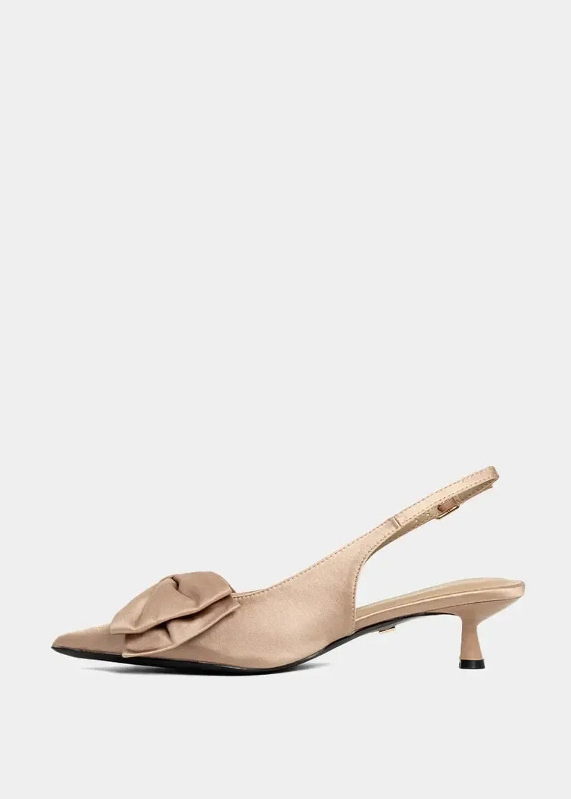 Shu Shop Nora Slingbacks- Champagne-Hand In Pocket