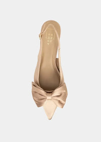 Shu Shop Nora Slingbacks- Champagne-Hand In Pocket