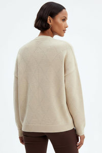 Exquise Novais K.Cardigan - Ecru-Hand In Pocket
