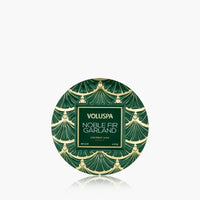 Voluspa Mini Tin Candle - Noble Fir Garland-Hand In Pocket
