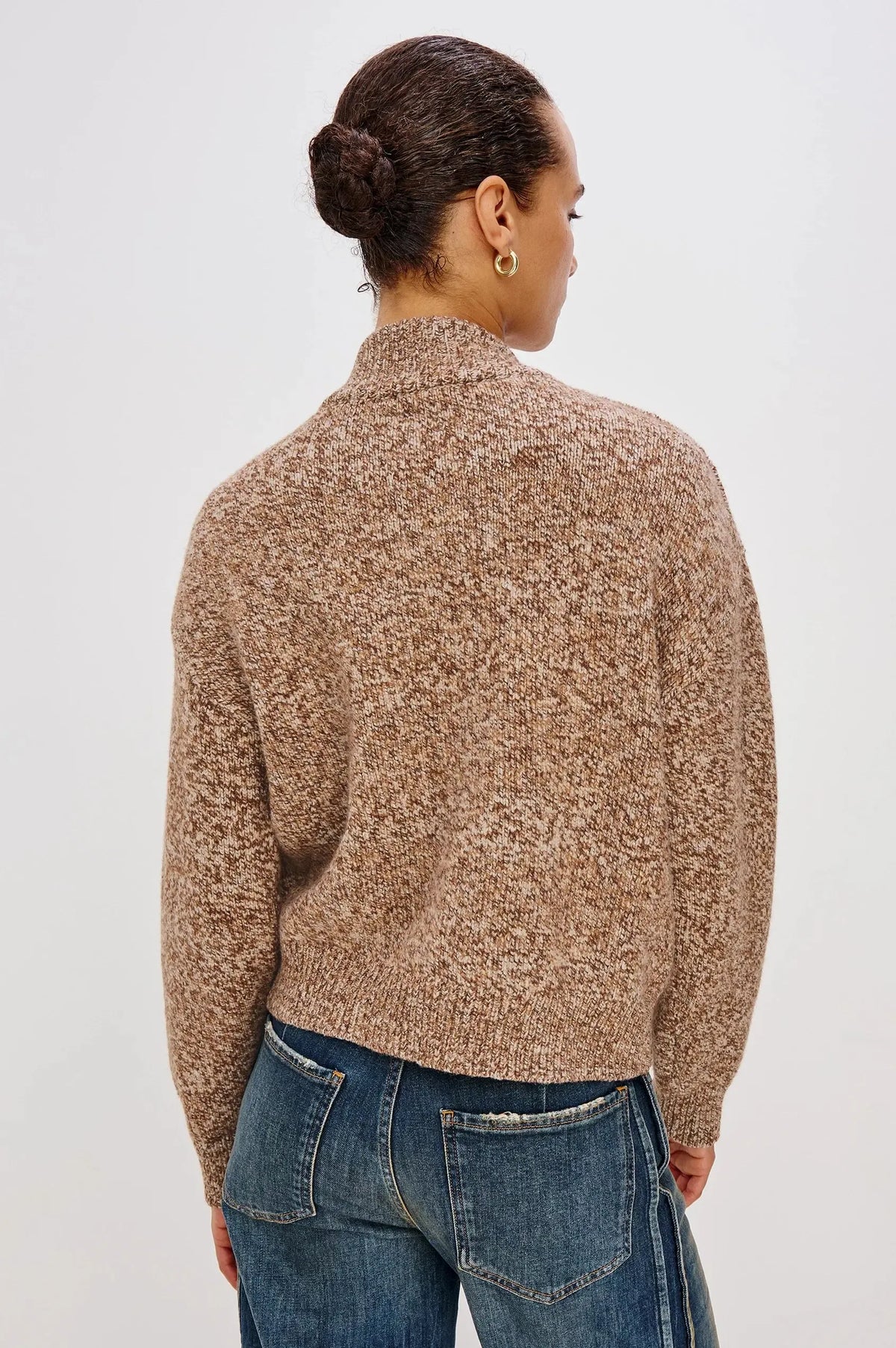 Rails Olvera Cardigan- Umber Marl-Hand In Pocket