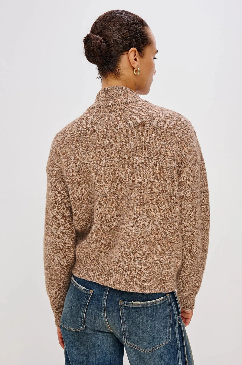 Rails Olvera Cardigan- Umber Marl-Hand In Pocket