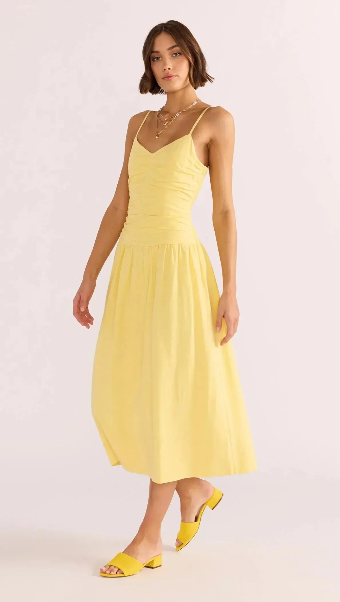 ophelia midi dress LPA Ophelia Midi Dress in Black