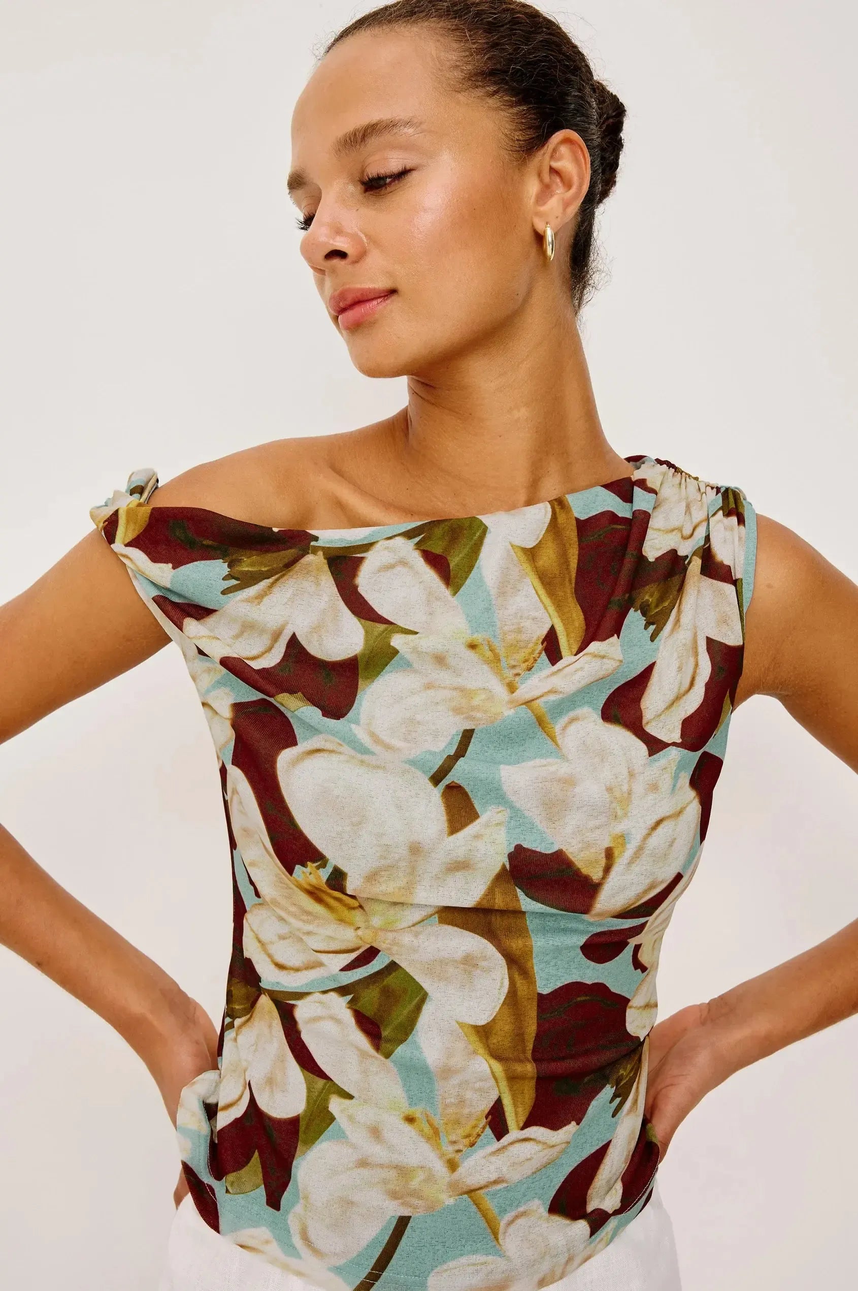 Rails Orelia Top - Plumeria-Hand In Pocket