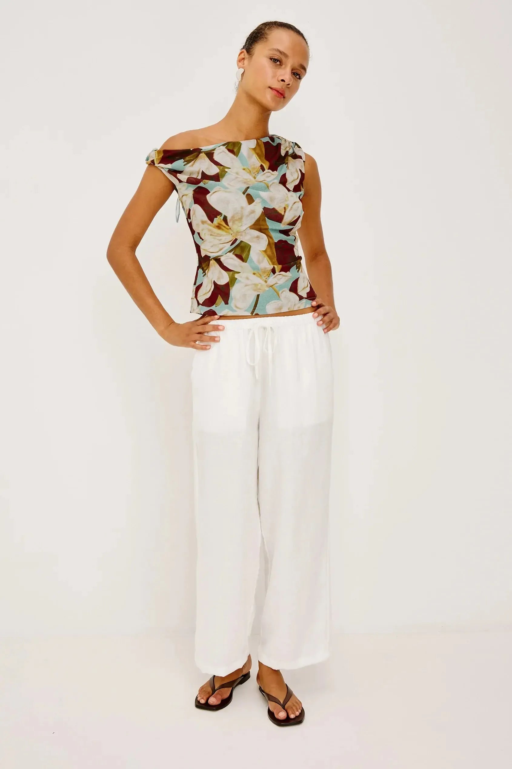 Rails Orelia Top - Plumeria-Hand In Pocket