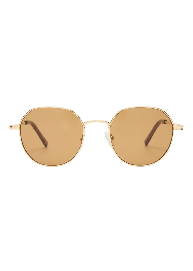 Le Specs Odyssey- Gold-Hand In Pocket