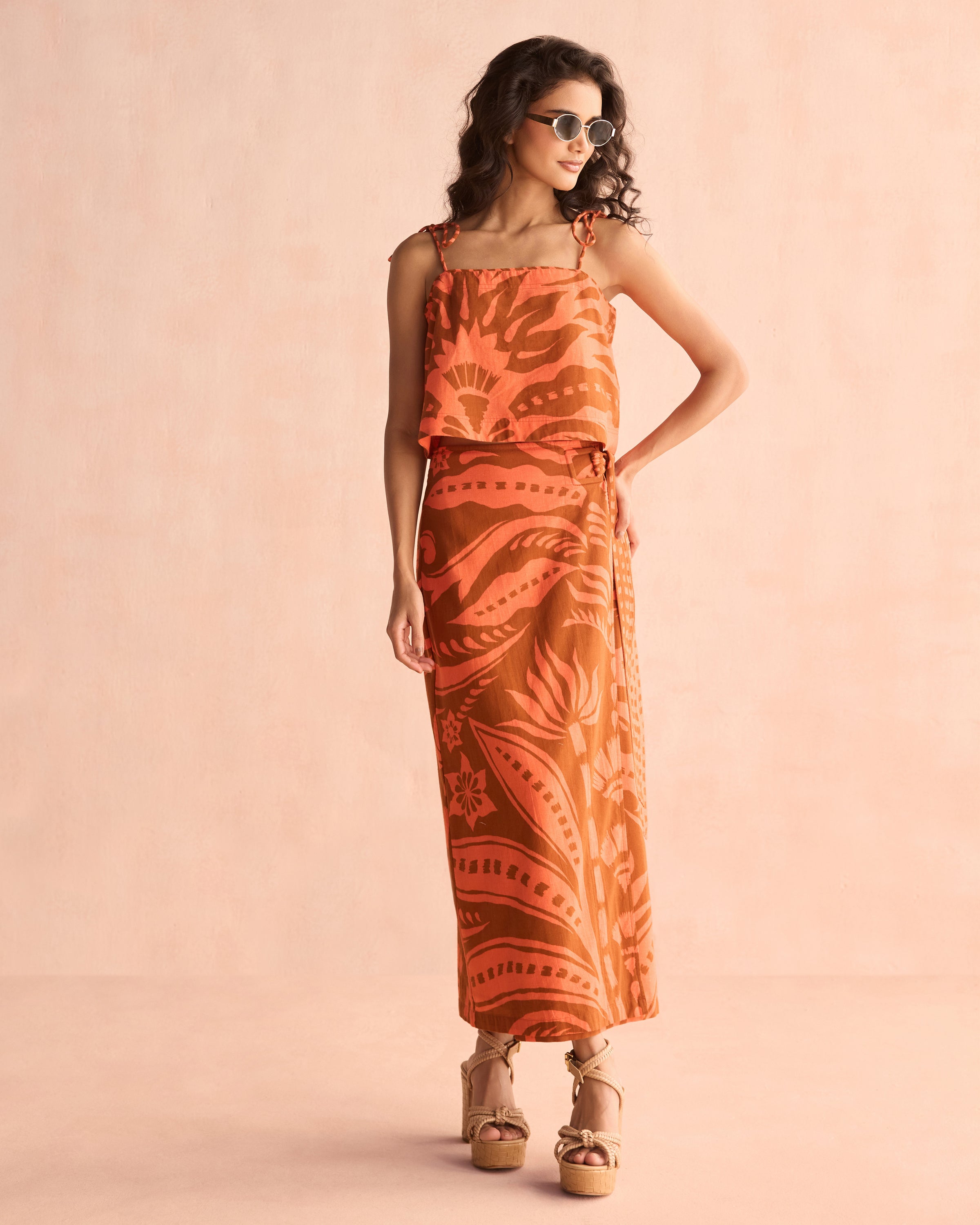 Omika Sammi Skirt - Naia Terracotta