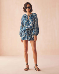 Omika Tiya Blouse - Tessa Santorini-Hand In Pocket