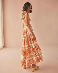 Omika Lana Maxi Dress - Zena Sunrise-Hand In Pocket