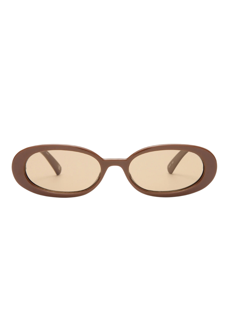Le Specs Outta Love- Cocoa-Hand In Pocket