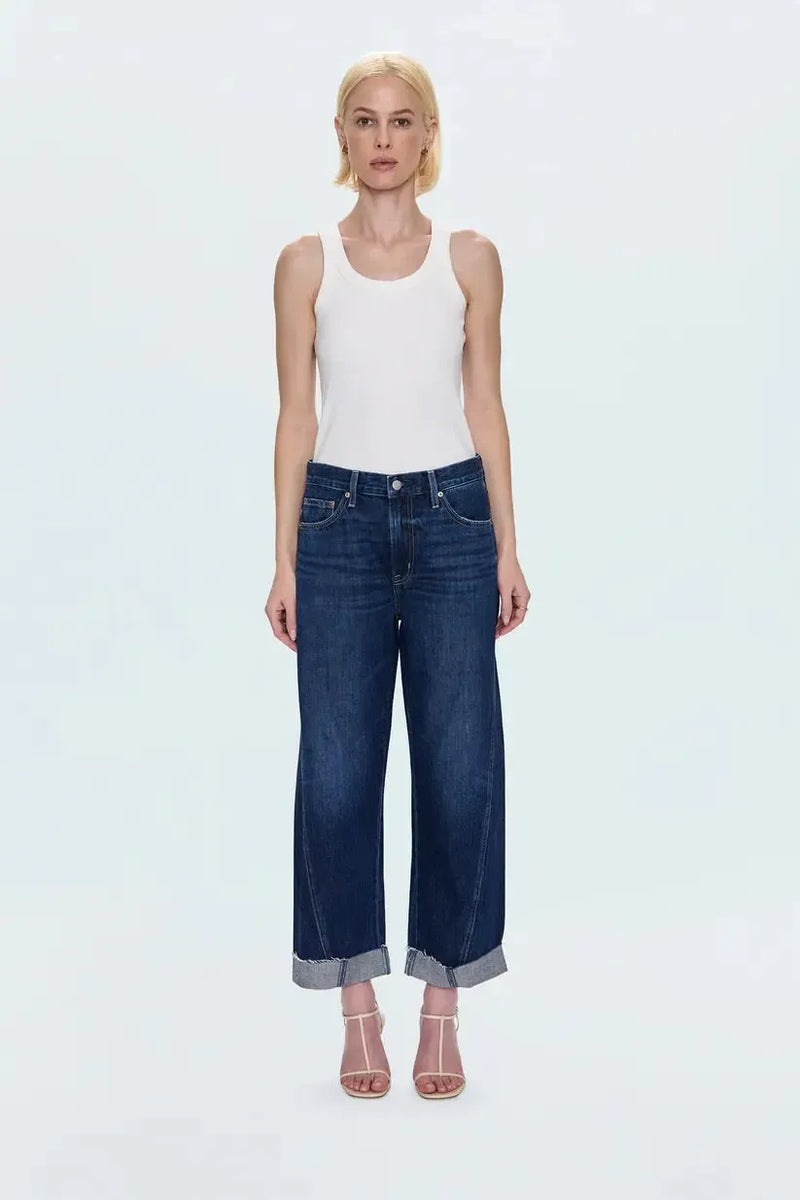 Pistola Kacey Cropped Jeans- Cultivate-Hand In Pocket