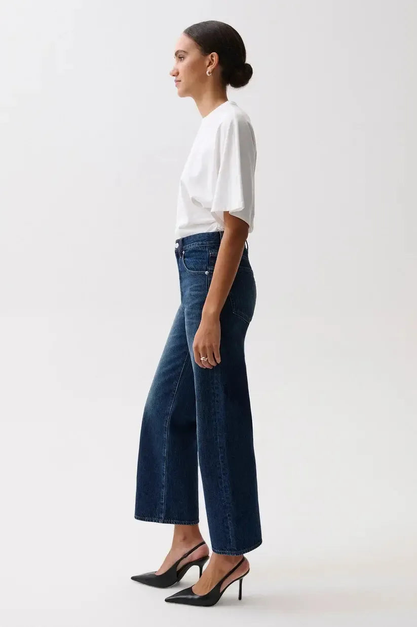 Pistola Larsen Ankle Relaxed Flare Jean - Polaris-Hand In Pocket