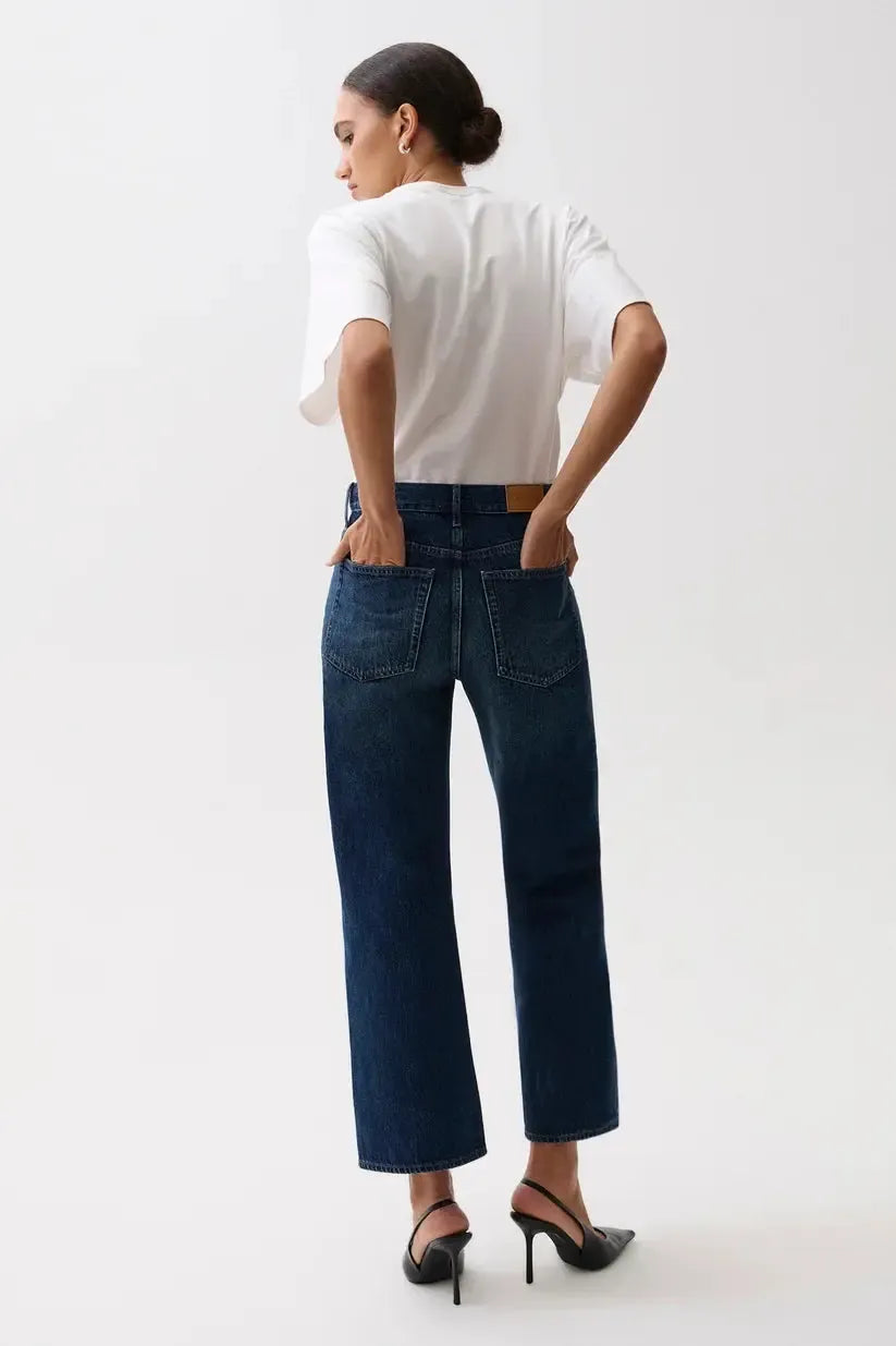 Pistola Larsen Ankle Relaxed Flare Jean - Polaris-Hand In Pocket