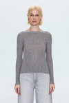 Pistola Juno LS Top- Heather Charcoal-Hand In Pocket