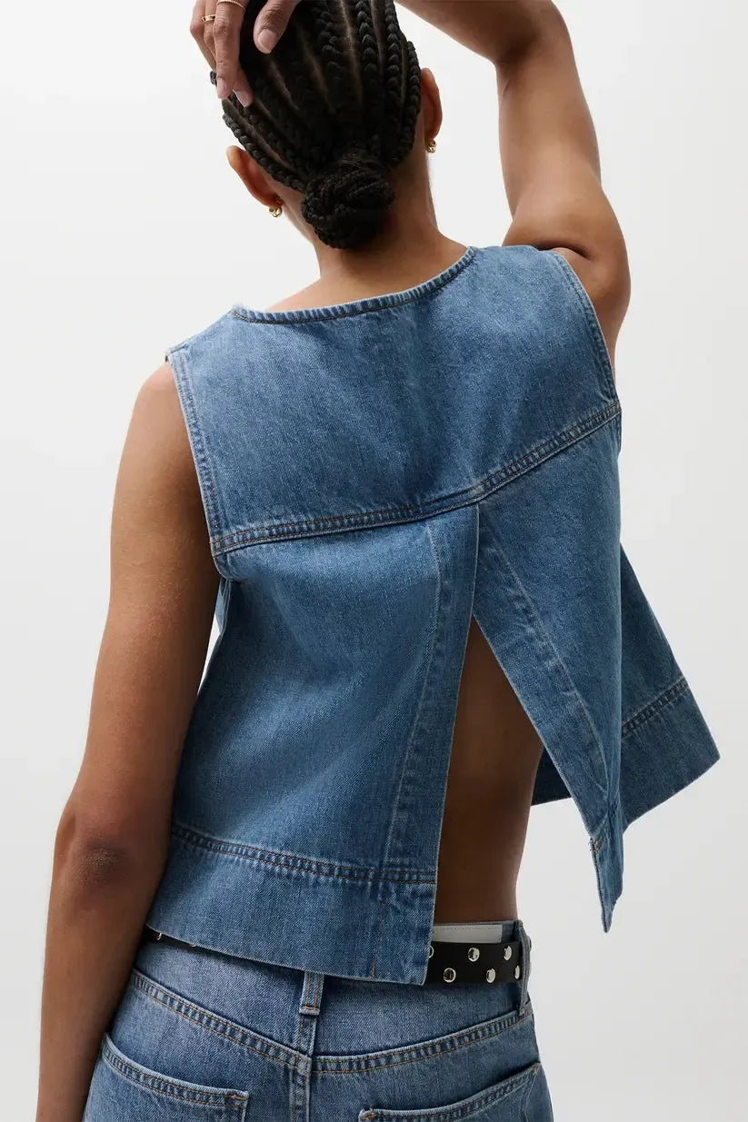 Pistola Rue Pop Over Swing Shirt - Sail Away-Hand In Pocket