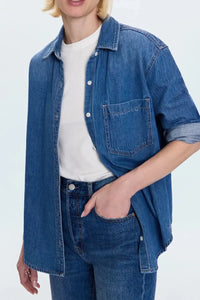 Pistola Jaime Denim Top- Agenda-Hand In Pocket