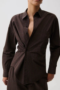 Pistola Mila Wrap Top - Hot Toddy-Hand In Pocket