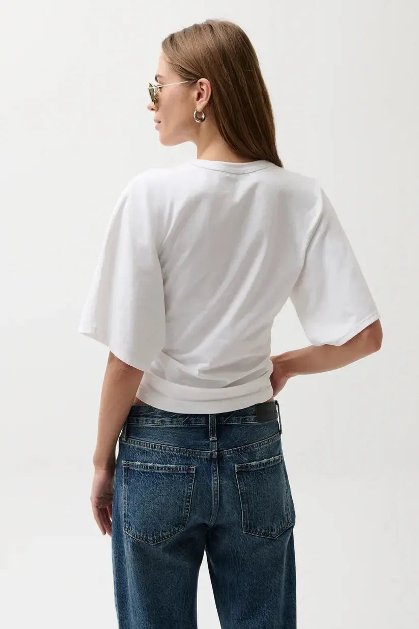Pistola Veronica Kimono Tee - Le Blanc-Hand In Pocket
