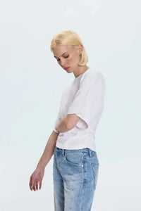 Pistola Veronica Tee - Le Blanc-Hand In Pocket