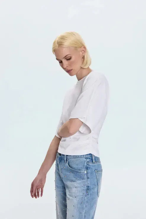 Pistola Veronica Tee - Le Blanc-Hand In Pocket
