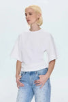Pistola Veronica Tee - Le Blanc-Hand In Pocket