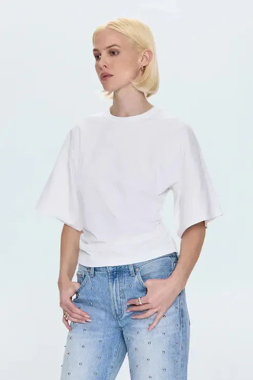 Pistola Veronica Tee - Le Blanc-Hand In Pocket