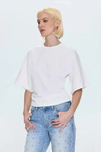 Pistola Veronica Tee - Le Blanc-Hand In Pocket