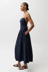 Pistola Sadee Dress - Navy Ship-Hand In Pocket