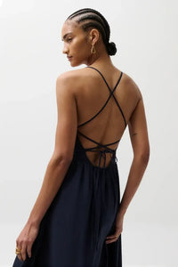 Pistola Sadee Dress - Navy Ship-Hand In Pocket