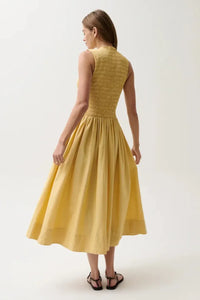 Pistola Gladys Dress - Light Tumeric-Hand In Pocket