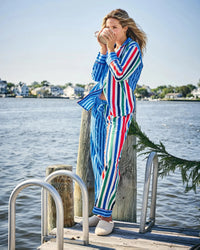 Print Fresh Gift Wrapping Long Set- Nautical Stripe-Hand In Pocket