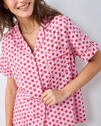 Print Fresh Mini Candy Hearts Short PJ Set
