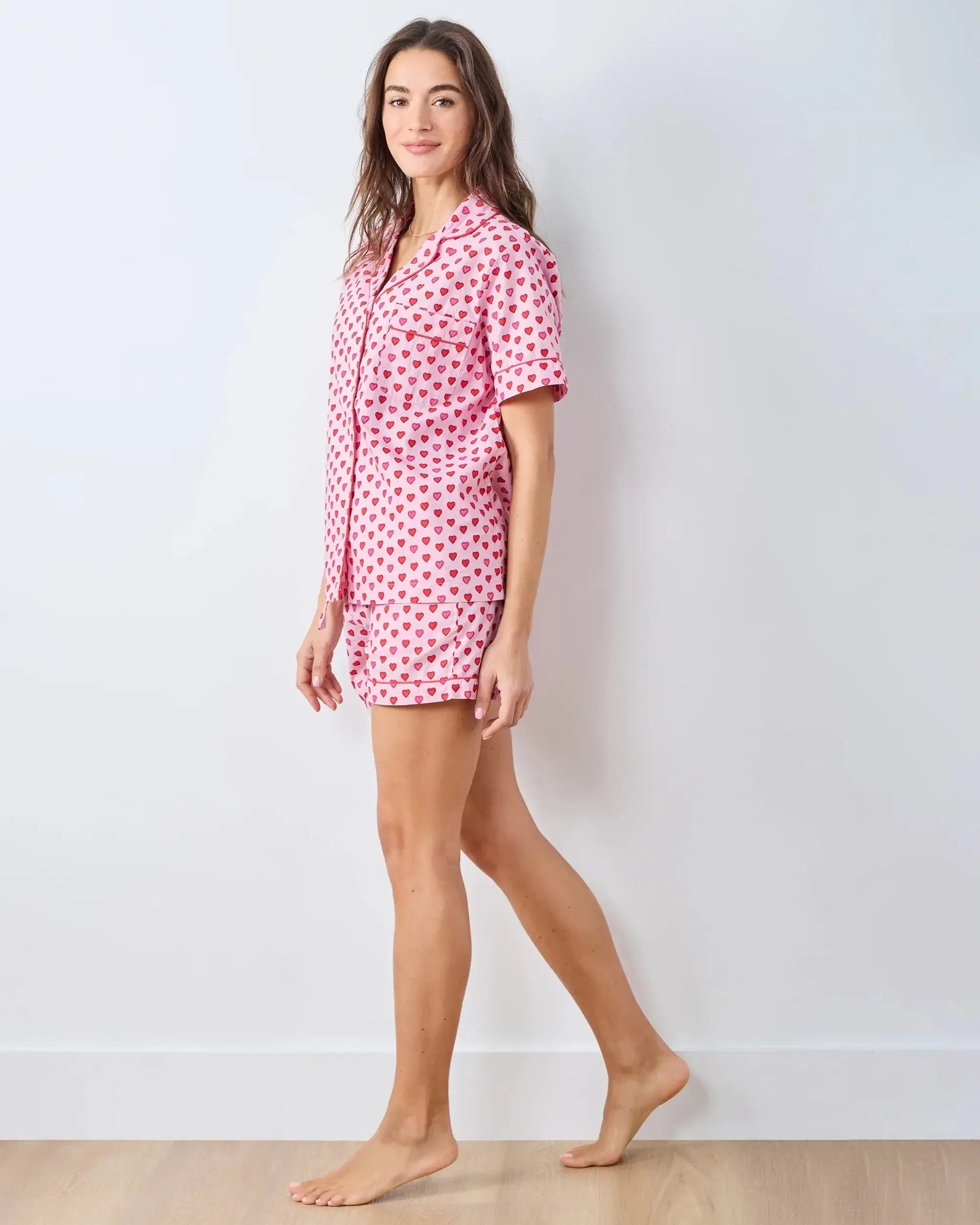 Print Fresh Mini Candy Hearts Short PJ Set