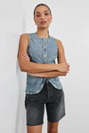 Rails Portola Vest- Blue Eyed Girl-Hand In Pocket