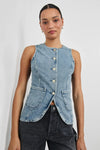 Rails Portola Vest- Blue Eyed Girl-Hand In Pocket