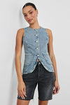 Rails Portola Vest- Blue Eyed Girl-Hand In Pocket