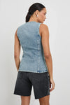 Rails Portola Vest- Blue Eyed Girl-Hand In Pocket