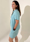 Michael Stars Ola Utility Dress- Serene-Hand In Pocket