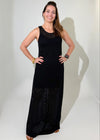 Michael Stars Julianna Maxi Dress- Black-Hand In Pocket